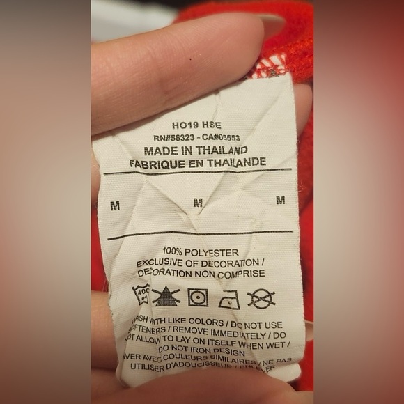 Men’s Nike Red Long Sleeve Sweatshirt - Picture 9 of 13